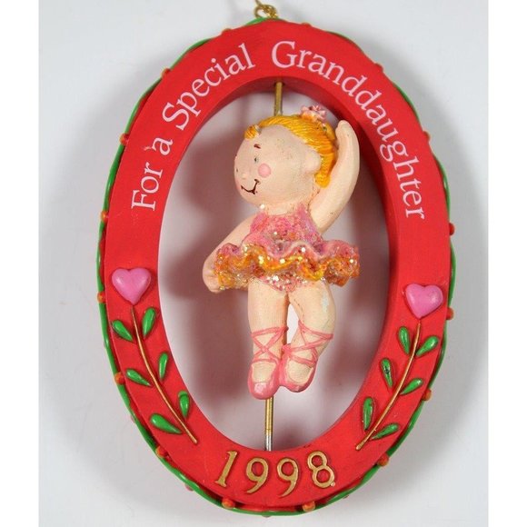 American Greetings AGC Christmas Special Granddaughter Ballerina Ornament 1998 - Picture 2 of 5
